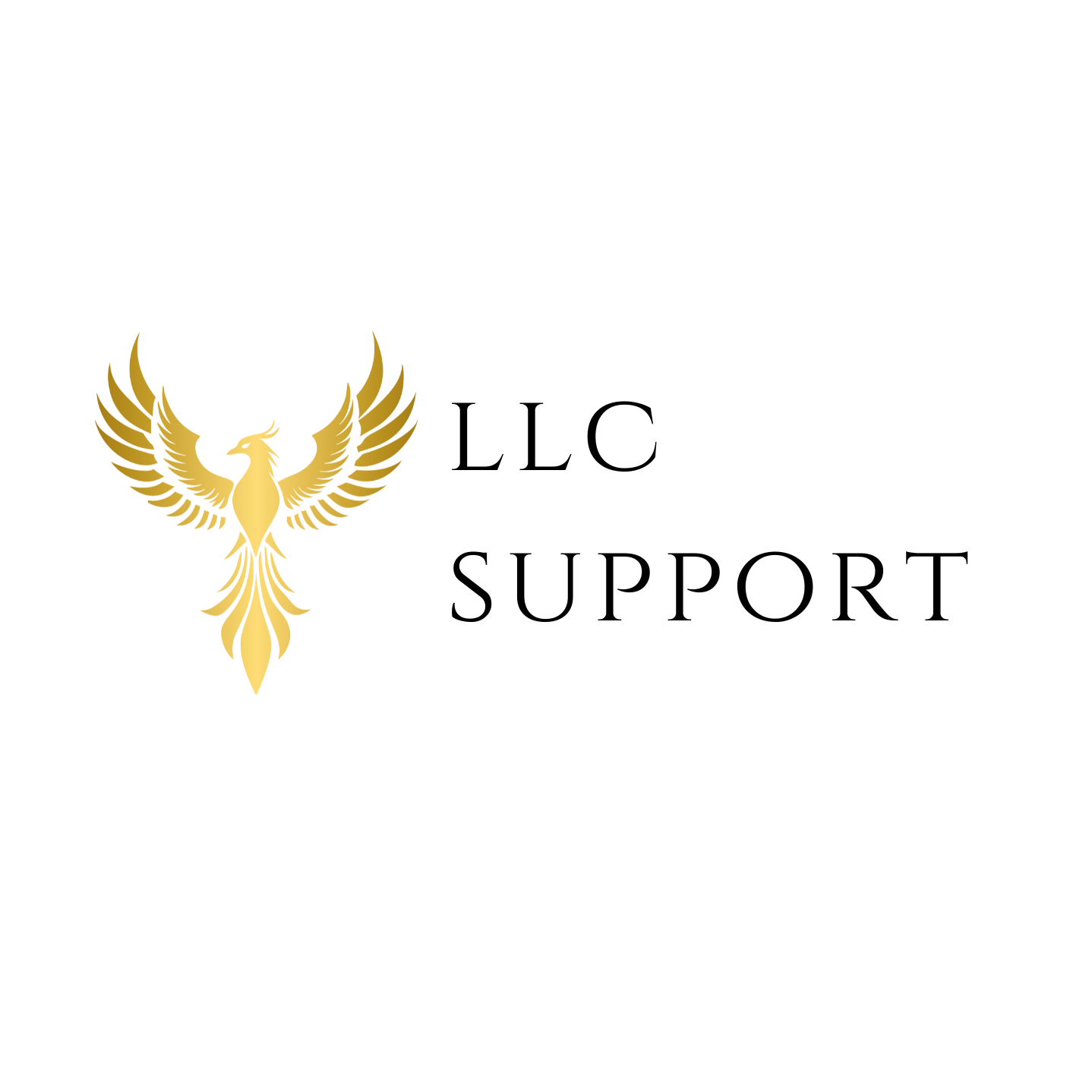 una ave fenix dorada simbolo de llc support busssnes services llc company tax
